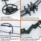 Wuxlisty Youth Compound Bow Set 15-45 Lbs For Teens And Beginner, Package With Archery Hunting Equipment, Max Speed 320Fps, Adju