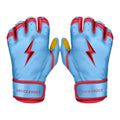 BRUCE BOLT Signature Series Short Cuff Batting Gloves - Harrison Bader Edition - Bader Baby Blue - XXLarge