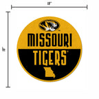 Rico Industries Ncaa Missouri Tigers Classic Shape Cut Pennant - Home And Living Room D  Cor - Soft Felt Ez To Hang