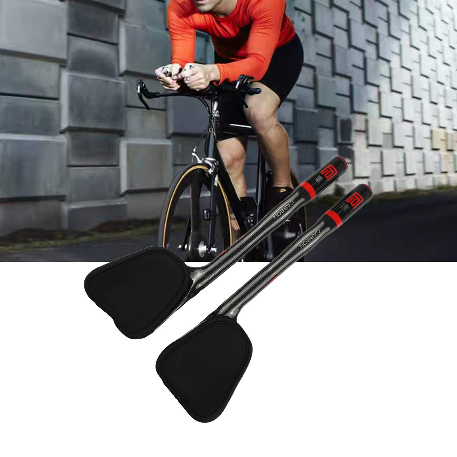 Platt Carbon Tt Handlebar Bicycle Aero Bars Tri Bars Cycling Rest Handlebar For Mountain Bike And Road Bike 31.8Mm