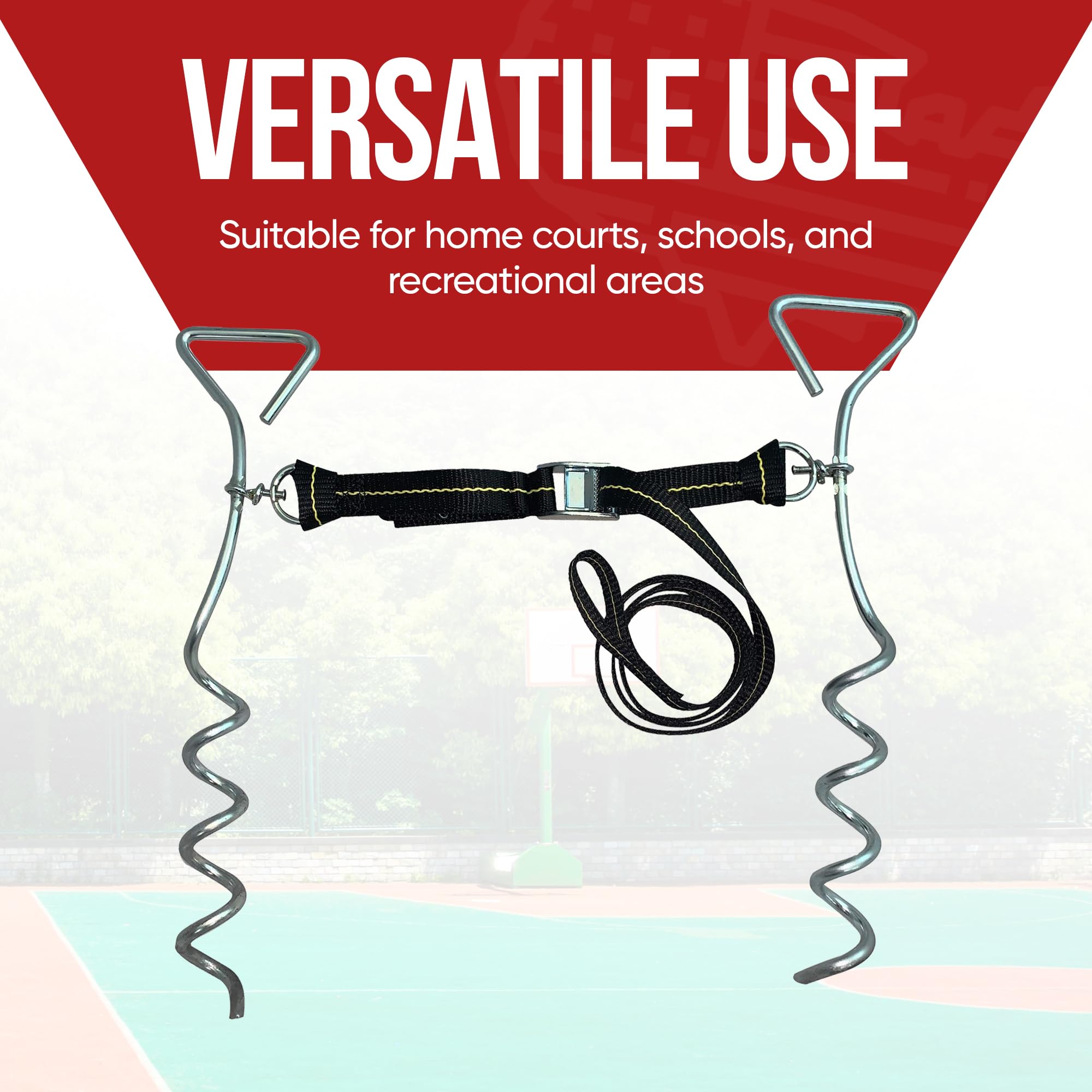 Cajun Tie Downs Basketball Goal Anchor Tie Down Kit