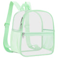 Slumou Clear Backpack for Stadium Events 12x12x6 Sports Backpack Mini Small for Fan, Concert, Beach, Work, Travel & Sporting(Avo