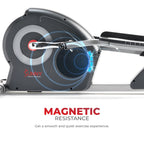 Sunny Health & Fitness Elite Interactive Series Exercise Elliptical With Exclusive Sunnyfit App Enhanced Bluetooth Connectivity