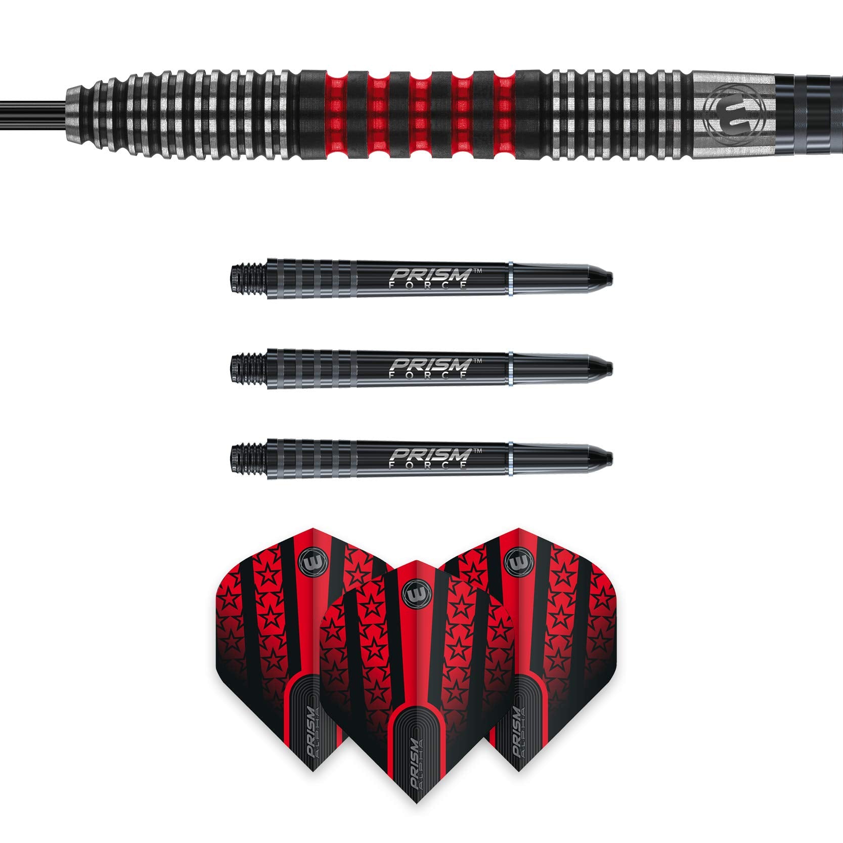 Winmau Joe Cullen Signature Edition 23 Gram Tungsten Darts Set With Flights And Stems (Shafts)
