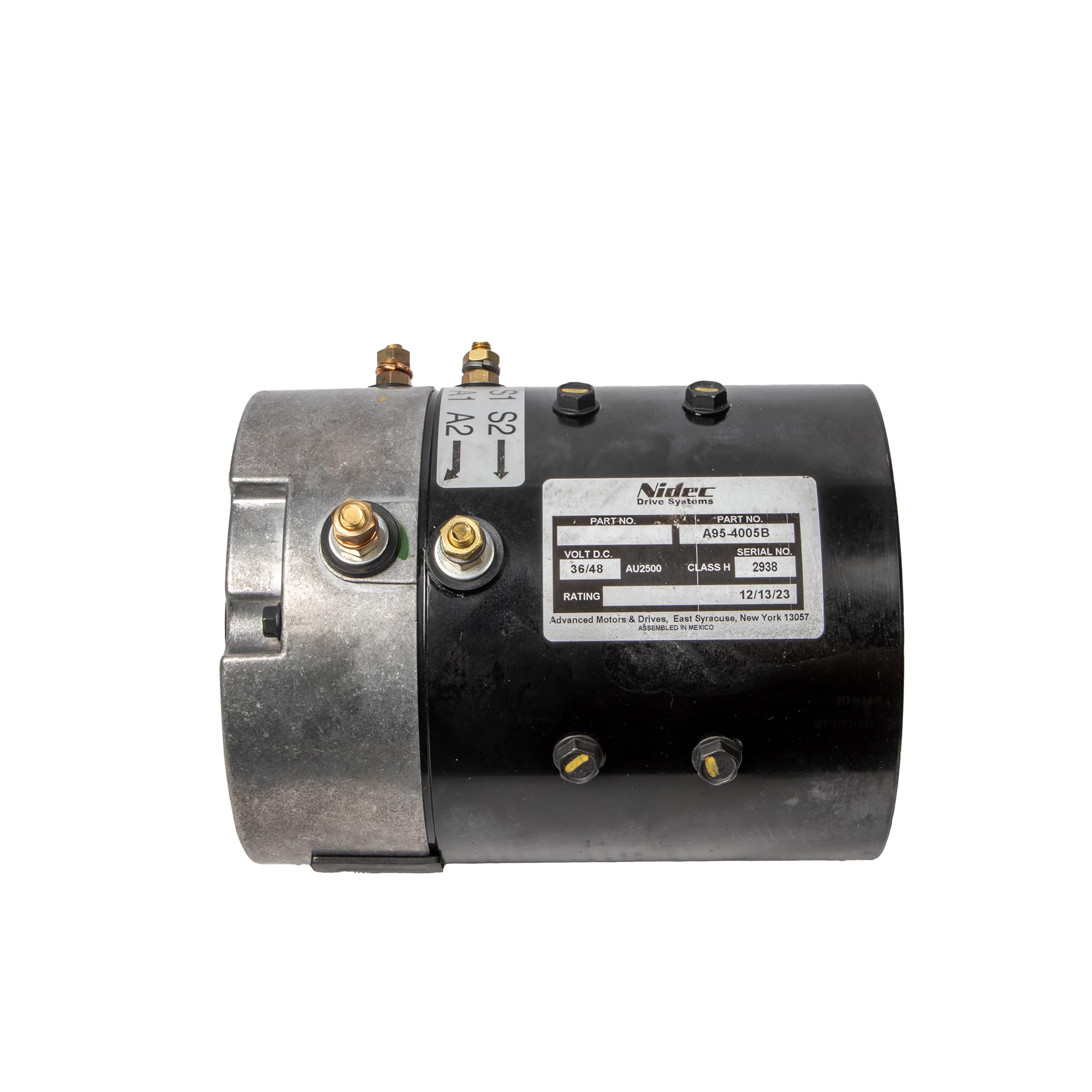 Performance Plus Carts Nidec AMD 36 Volt Stock Grade Series Golf Cart Motor for EZGO Marathon, Yamaha G9/G14/G16, Melex, Columbi