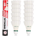 Philonext Goose Feather Badminton Shuttlecocks Birdies, 12 Pack Hight Speed Training Badminton Balls With Great Stability For In