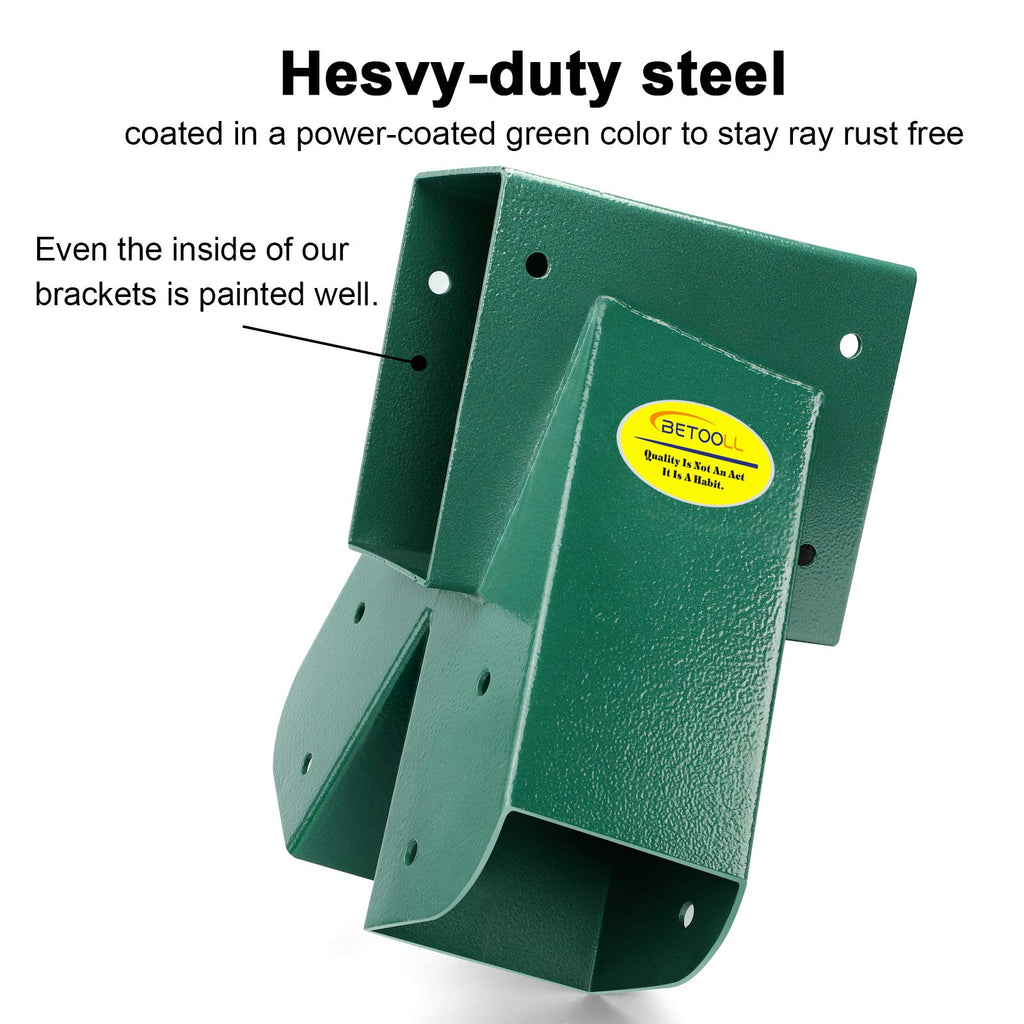 Betooll A-Frame 2 Brackets Swing Set Bracket With Mounting Hardware (Green)
