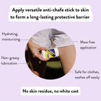 Chamois Butt'R Solid Anti-Chafing Stick, 2.5 Ounce, Clear (Gs2.5)