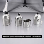 Goetland Stainless Steel Wwii Us Military Canteen Kit 1.2Qt With 0.6Qt Cup Nylon Cover G.I.