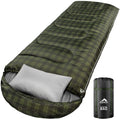 Mereza Sleeping Bag For Adults Mens Kids With Pillow, Cold Weather Xl Sleeping Bag With Compression Sack For All Season Camping 