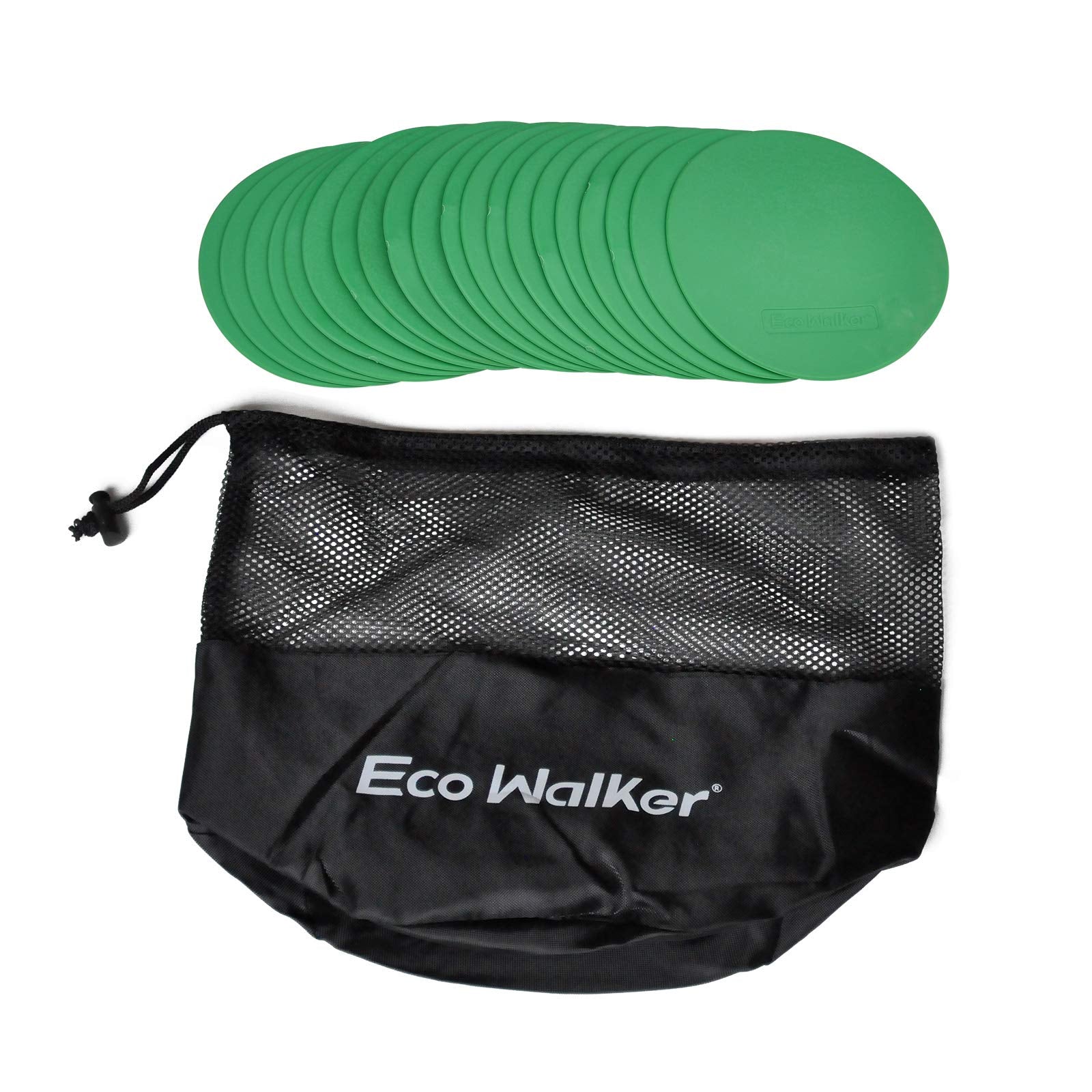 Eco Walker 4Inch Mini Floor Spot Markers For Classroom Preschool And Kindergarten (Set Of 20Pcs) (Green)
