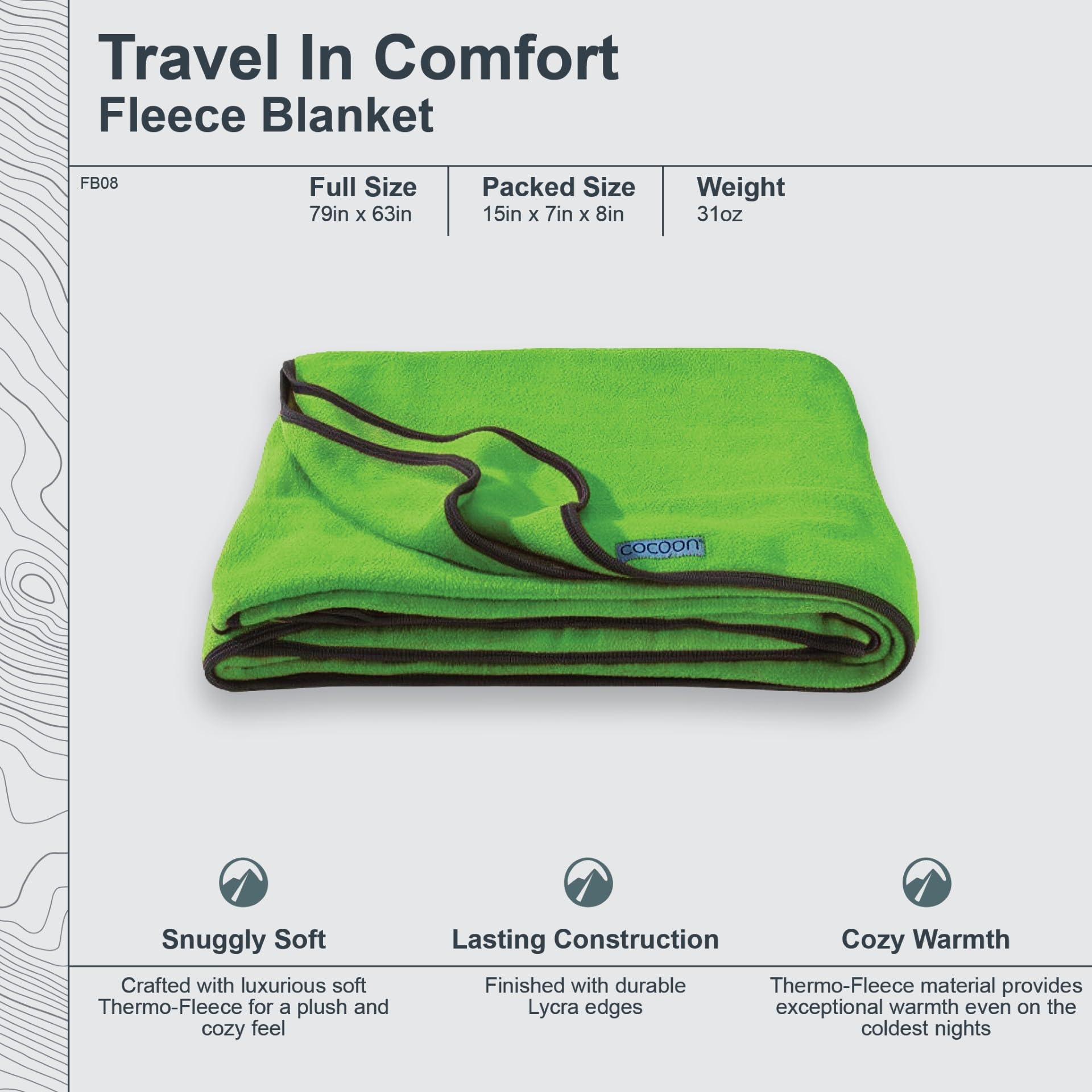 Cocoon Fleece Blanket (Chocolate)
