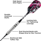 Viper Grim Reaper 80% Tungsten Soft Tip Darts With Storage/Travel Case, Fine Knurling, 18 Grams