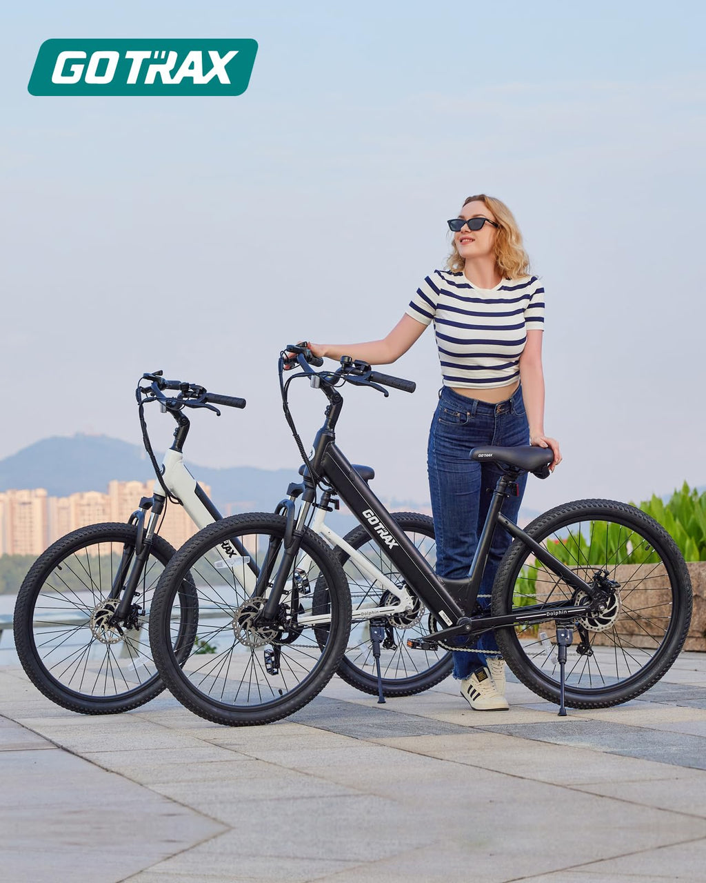 Gotrax 26 Electric Bike, Max Range 30Miles(Pedal-assist1) & 15.5/20Mph Power by 250/350W, 3 Riding Modes & Adjustable Seat, 7-Sp