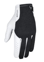 Callaway Golf X Spann Glove (Worn On Left Hand, Cadet (Short Fingers), X-Large, White/Black)