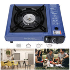 Portable Butane Stove, Ms-520 Piezo Ignition Camping Butane Cassette Stove Portable Gas Stove Outdoor Windproof Portable Barbecu