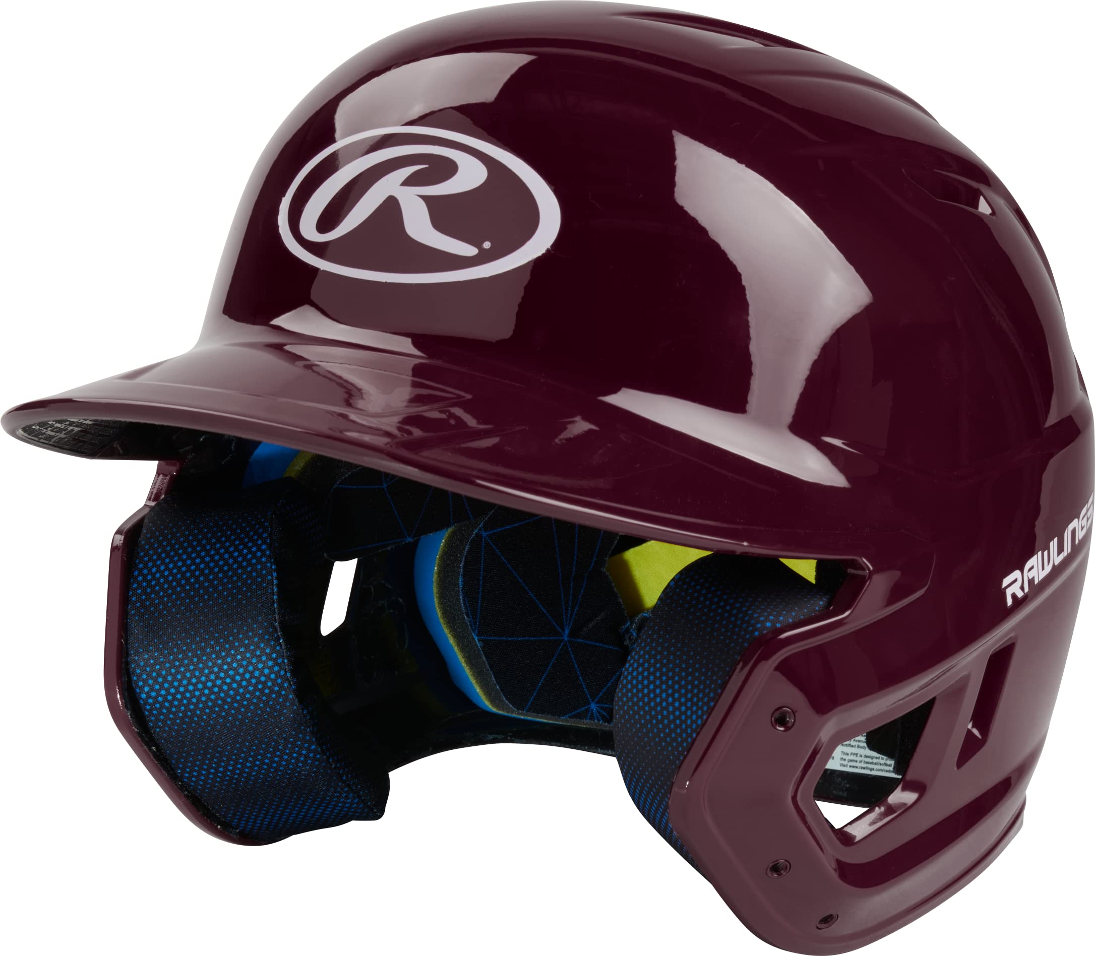 Rawlings | MACH Batting Helmet | Gloss Maroon | Senior (6 7/8 - 7 5/8)