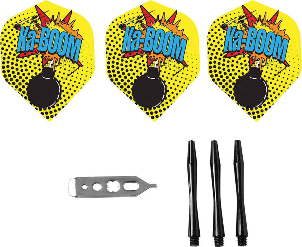 Viper Comix Steel Tip Darts: Ka-Boom (Black), 22 Grams