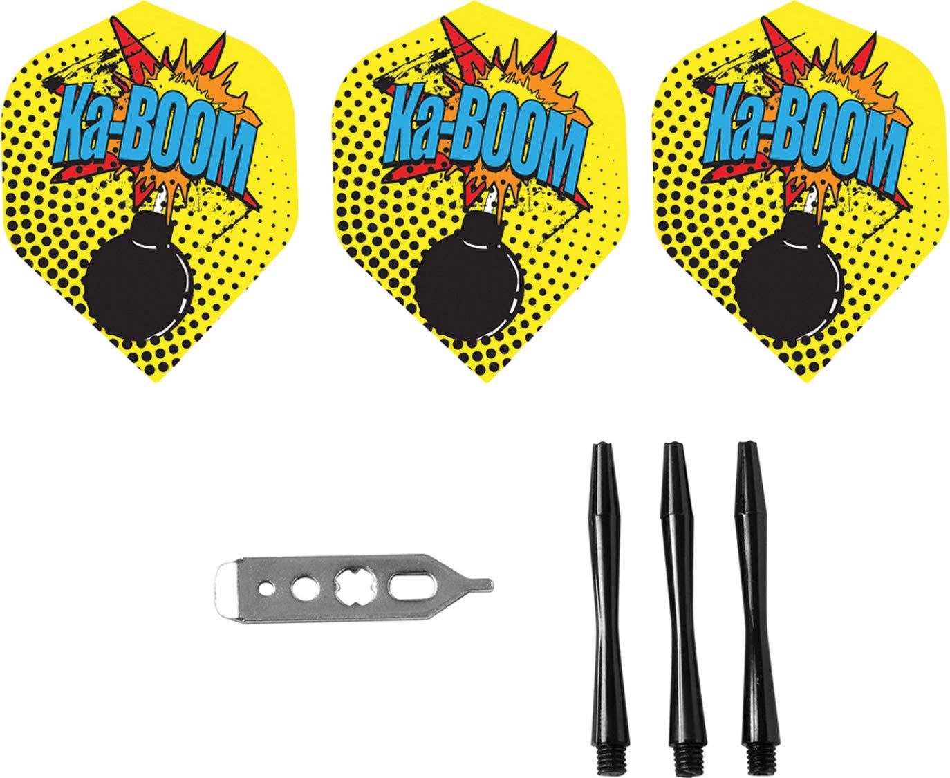 Viper Comix Steel Tip Darts: Ka-Boom (Black), 22 Grams