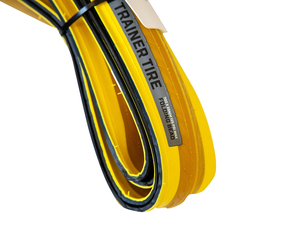 Saris, Bike Trainer Accessory, Indoor Trainer Tire, 700X25C, Yellow