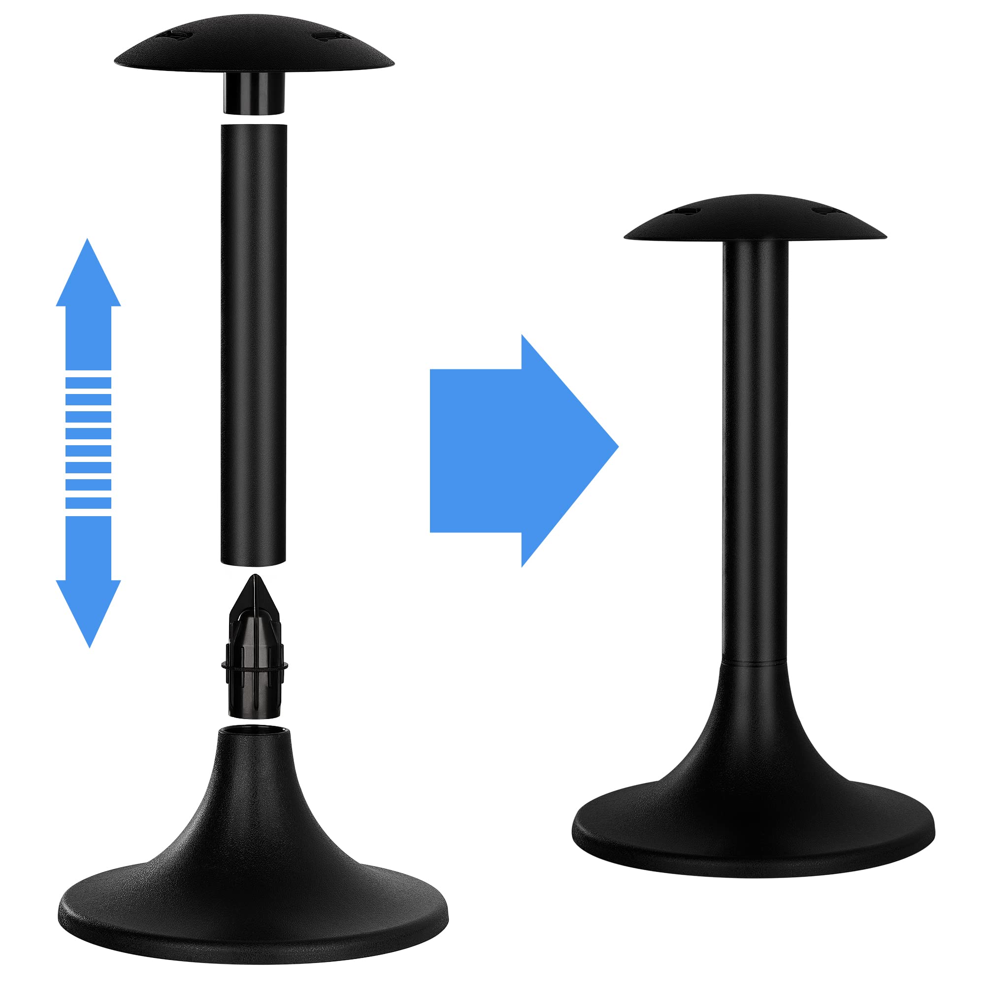 Nexcover Boat Cover Support Pole 2 Pack | Adjustable Height From 12'' To 54'' | 6-Stage Extension Pole | Abs Support Pole For Bo