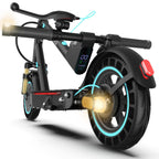 Electric Scooter for Adults, Foldable E-Scooter with Dual Suspension & Front/Rear Turn Signal Lights, 650W Motor, 36V 18AH Batte