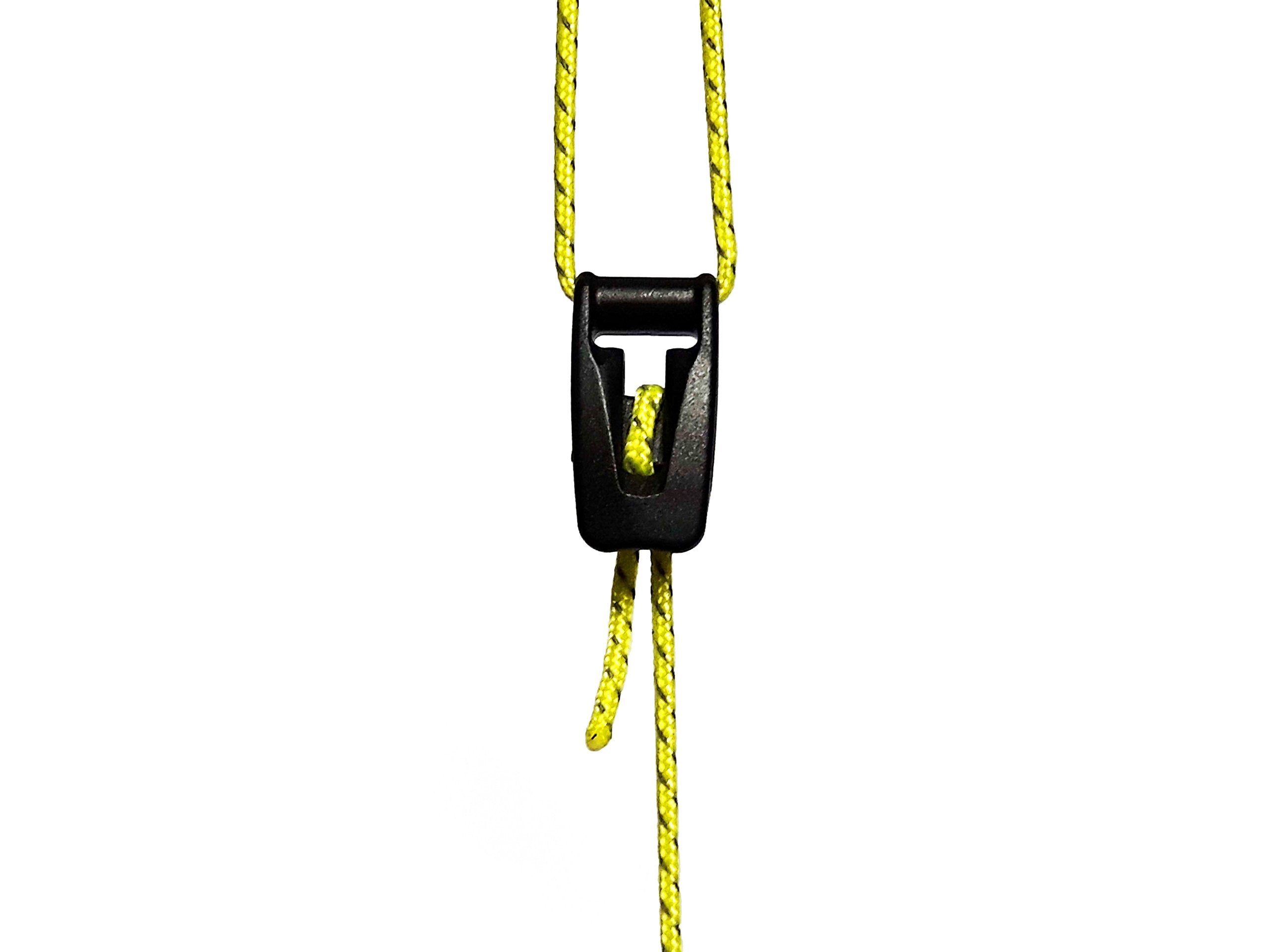 Liteoutdoors Ultralight Guyline Tensioners - Pack Of 10 - Guyline Adjuster For Tents & Tarps - Camping, Hiking, Backpacking