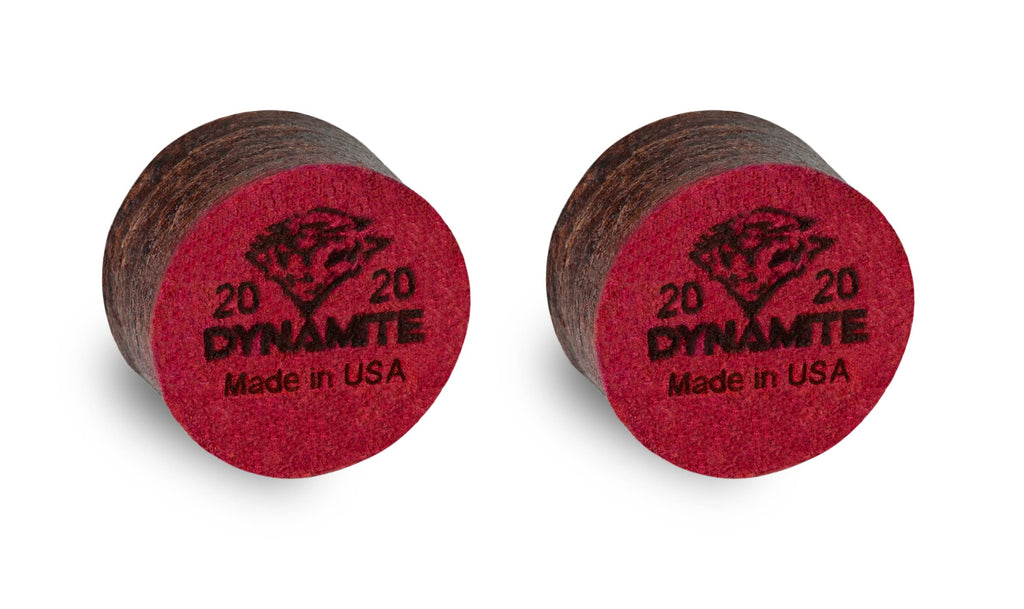 Tiger Dynamite Laminated Pool Cue Tips 2 (Two) Pcs - Hard - 13 Or 14 Mm (13 Mm)