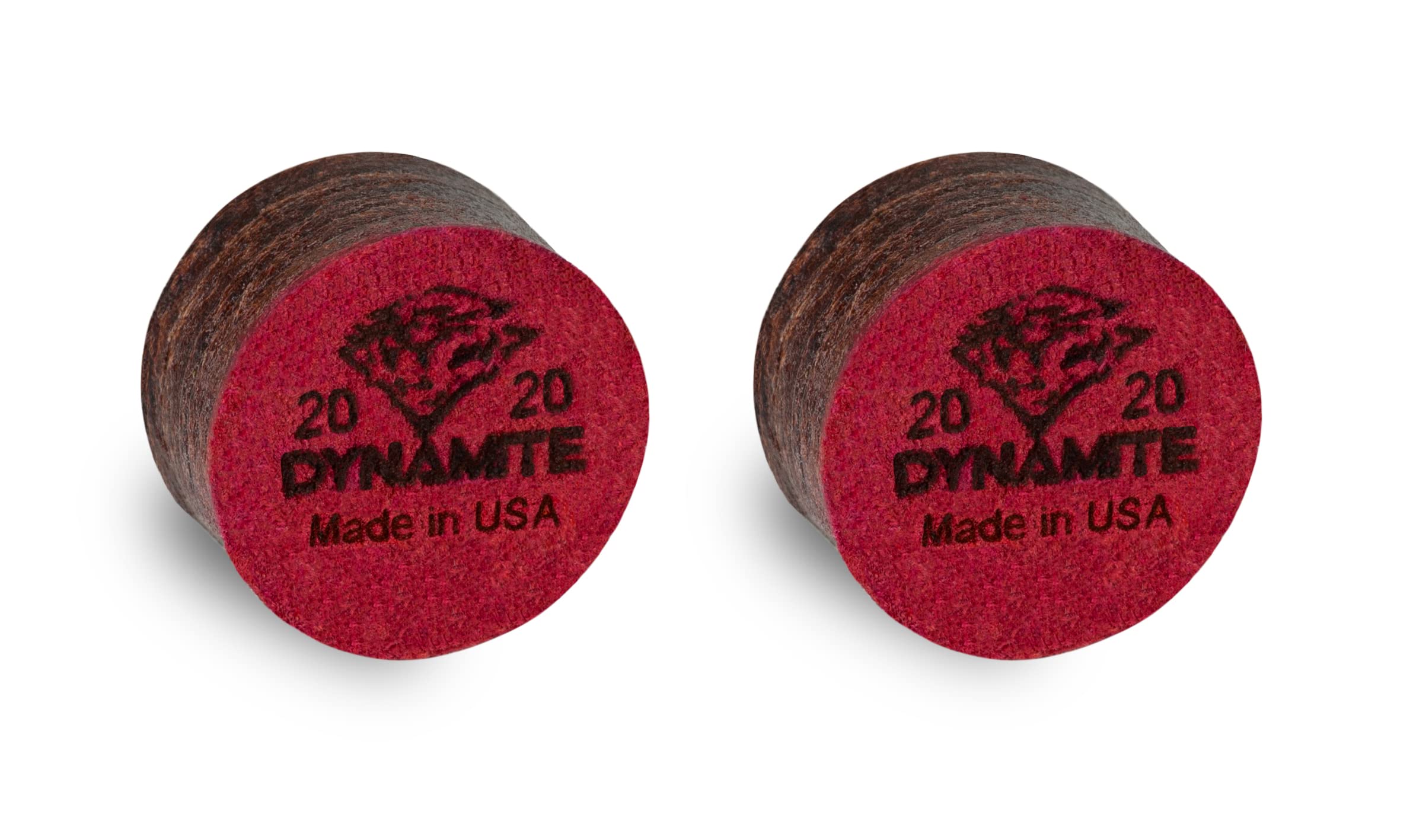 Tiger Dynamite Laminated Pool Cue Tips 2 (Two) Pcs - Hard - 13 Or 14 Mm (13 Mm)