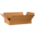 Partners Brand P24144 Flat Corrugated Boxes, 24L X 14W X 4H, Kraft (Pack Of 25)