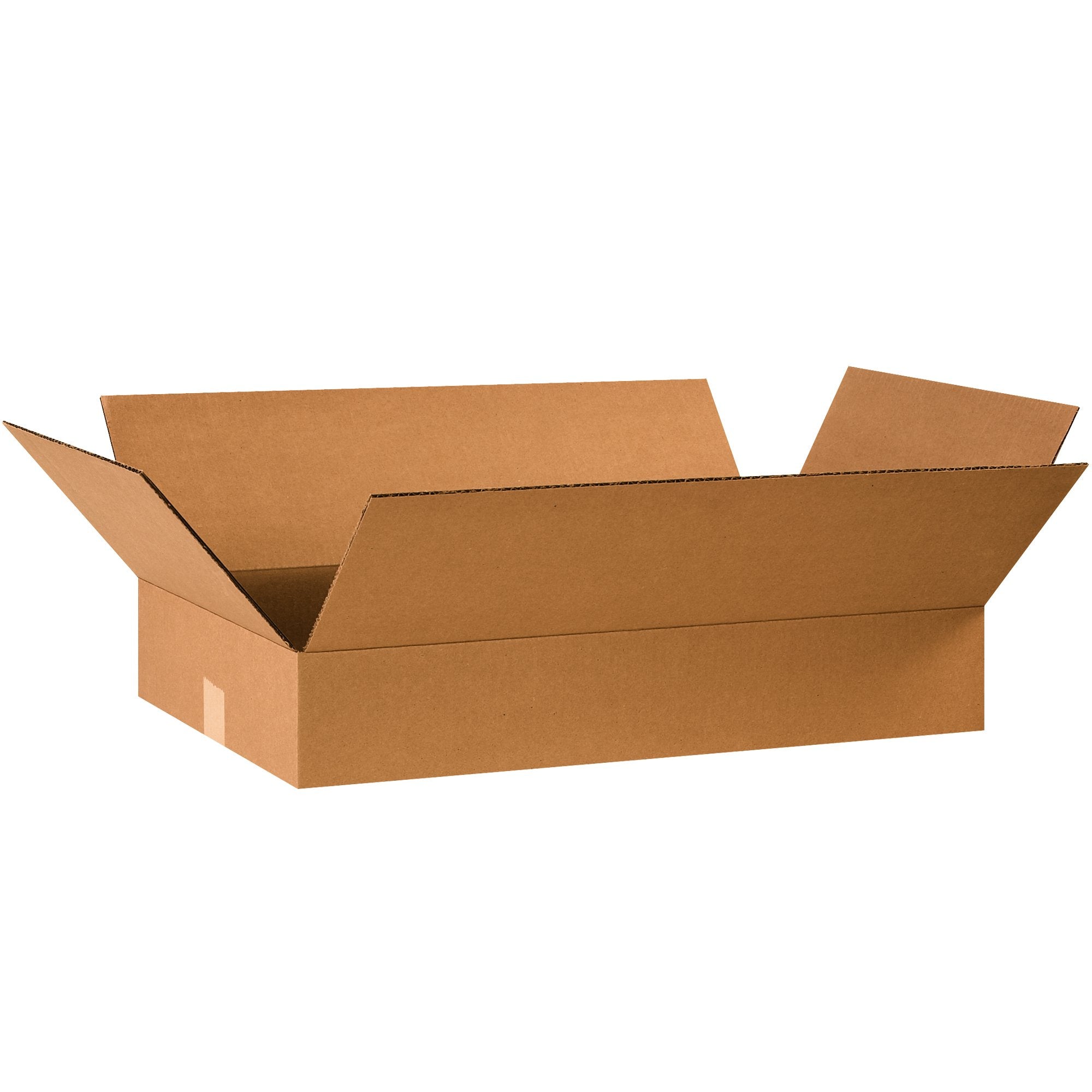 Partners Brand P24144 Flat Corrugated Boxes, 24L X 14W X 4H, Kraft (Pack Of 25)