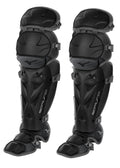 Mizuno Samurai Fastpitch Softball Women's Shin Guards 15 BLACK-GREY