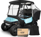 10L0L 4-Passengers Golf Cart Driving Enclosure For Club Car Precedent, Clear Window Rain Cover All Weather Waterproof Windproof