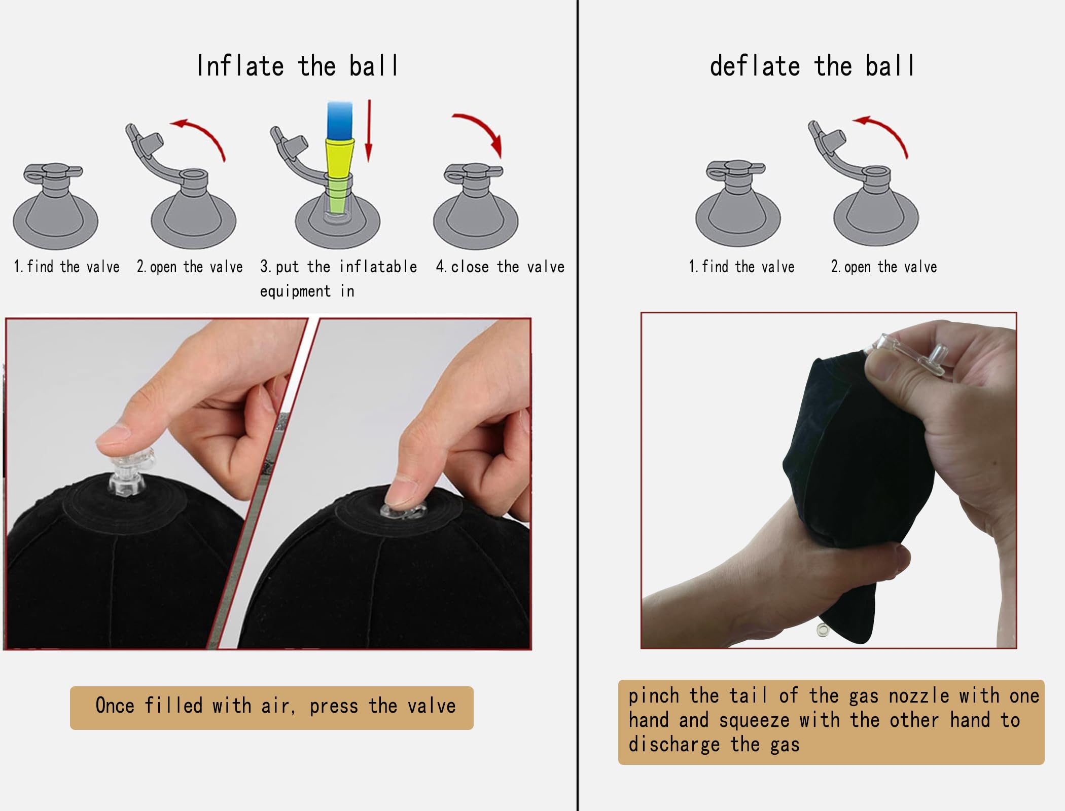 Vukayo Golf Swing Trainer Ball,Golf Inflable Ball, For The Player Practing Posture Correction Training