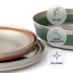 Sea To Summit Detour Stainless Steel Collapsible Bowl, Medium (22 Fl Oz), Moonstruck Grey