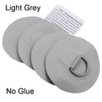 Yyst 4 X Stainless Steel D-Ring Pad/Patch For Pvc Inflatable Boat Raft Dinghy Kayak - No Glue Included- Instruction Included- Li