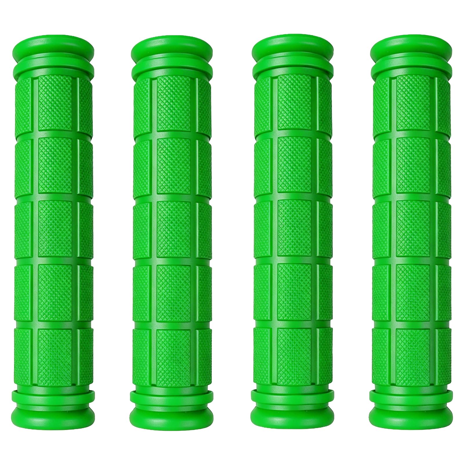 Kasteco 2 Pairs Bicycle Handle Bar Grips Mushroom Grips for BMX/Road Mountain Bikes (Green)