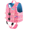 Pottwal Swim Vest for Kids - Swim Jacket for 7-9 Years (55-77LBS) - Puddle Jumper with Adjustable Crotch Strap - Made of Neopren