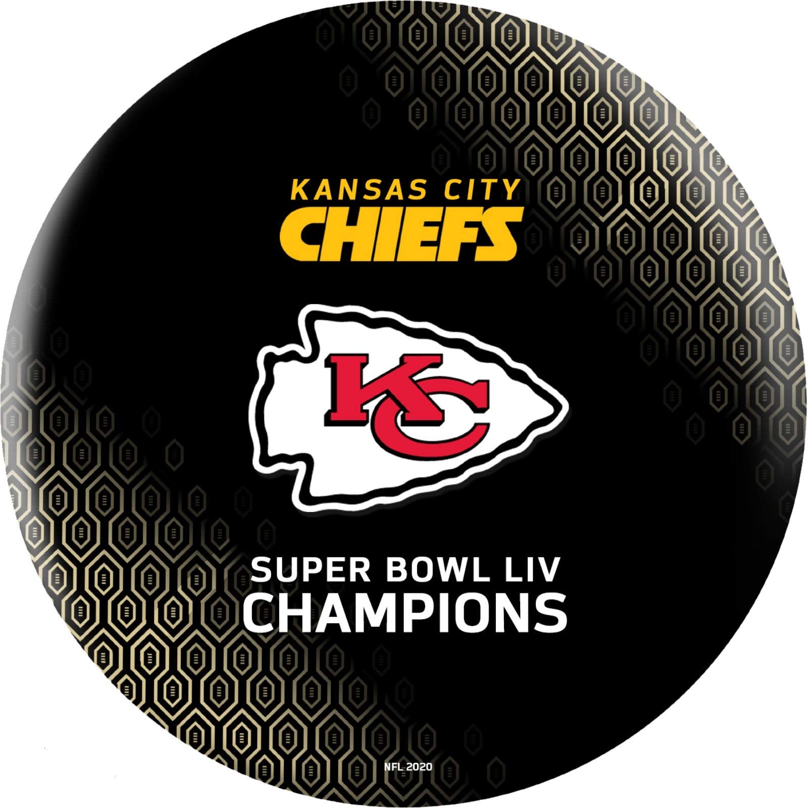 Strikeforce Bowling Officially Licensed Nfl Super Bowl Liv Champs Kansas City Chiefs Black Undrilled Bowling Ball (14)