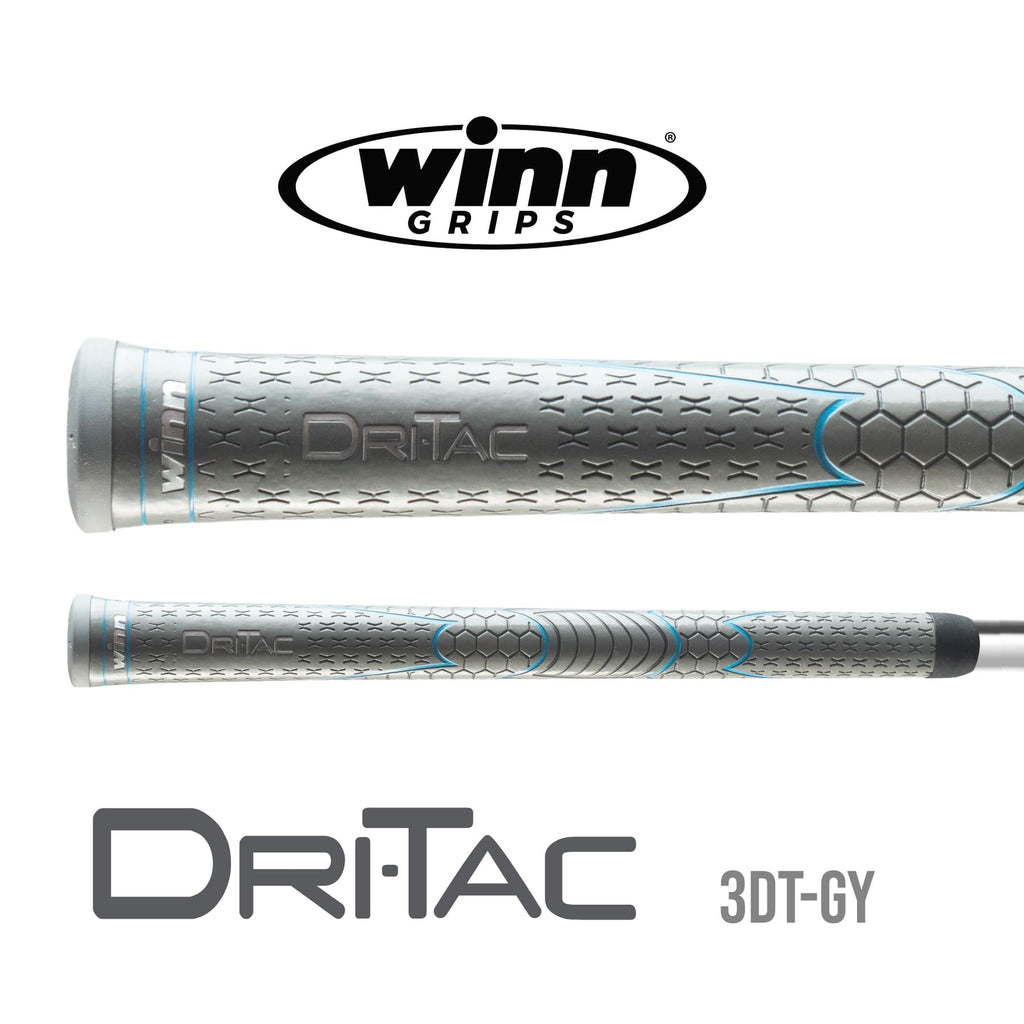 Winn Grips Dri-Tac 13 Piece Ladies/Men'S Undersize (-1/32'') Gray Golf Grip Bundle