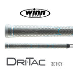 Winn Grips Dri-Tac 13 Piece Ladies/Men'S Undersize (-1/32'') Gray Golf Grip Bundle