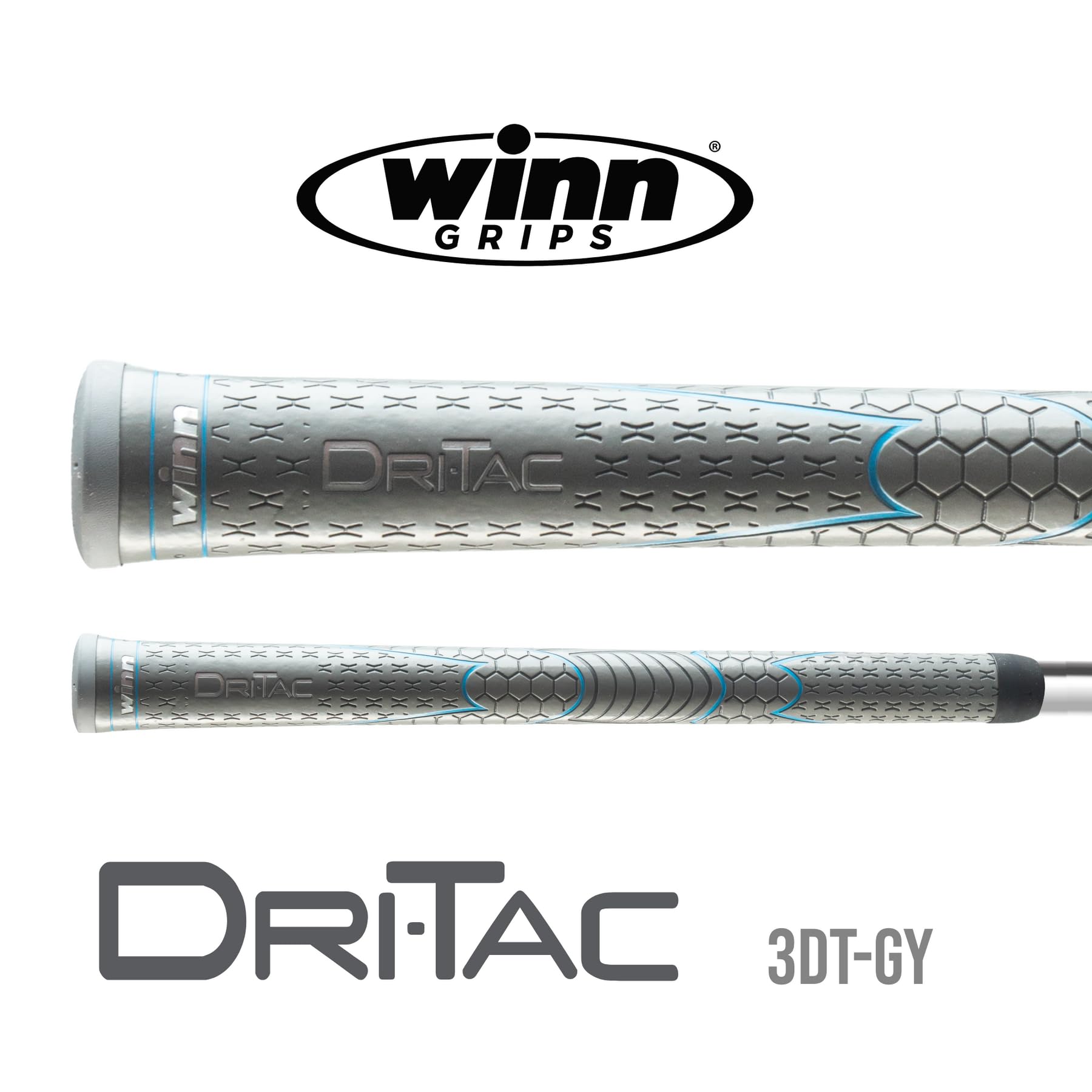 Winn Grips Dri-Tac 13 Piece Ladies/Men'S Undersize (-1/32'') Gray Golf Grip Bundle
