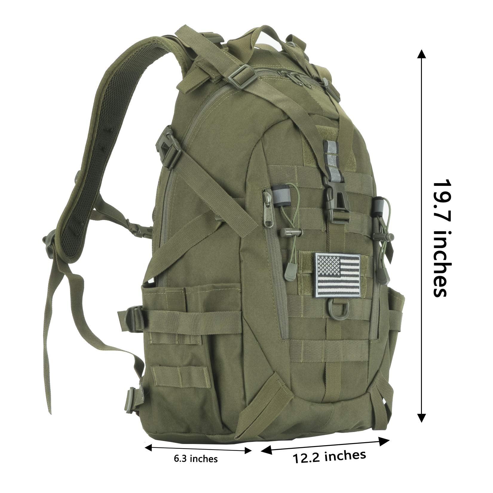 Pickag Tactical Backpack Military Molle Bag Camping Trekking Fishing Gym Traveling Motorcycle Hiking Daypack