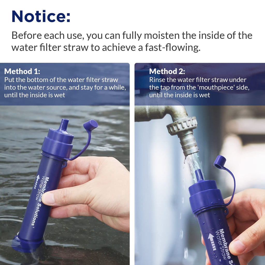 Membrane Solutions Gravity Water Filter Pro 6L, Nsf/Ansi 42&372&401 Certified, 0.1 M Versatile Water Purifier Camping With Adjus