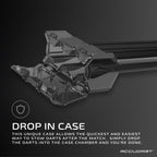 Accudart Soft Tip Dart Set 3.0 - Gunmetal Finish Steel Barrel - Hybrid Grip - Polycarbonate Shafts - Standard Shape Flights - Dr