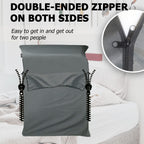 Frelaxy Sleeping Bag Liner, Xl Travel Sheet & Camping Sheet For Backpacking, Hotel, Hostels & Traveling, Comfy & Easy Care, Doub