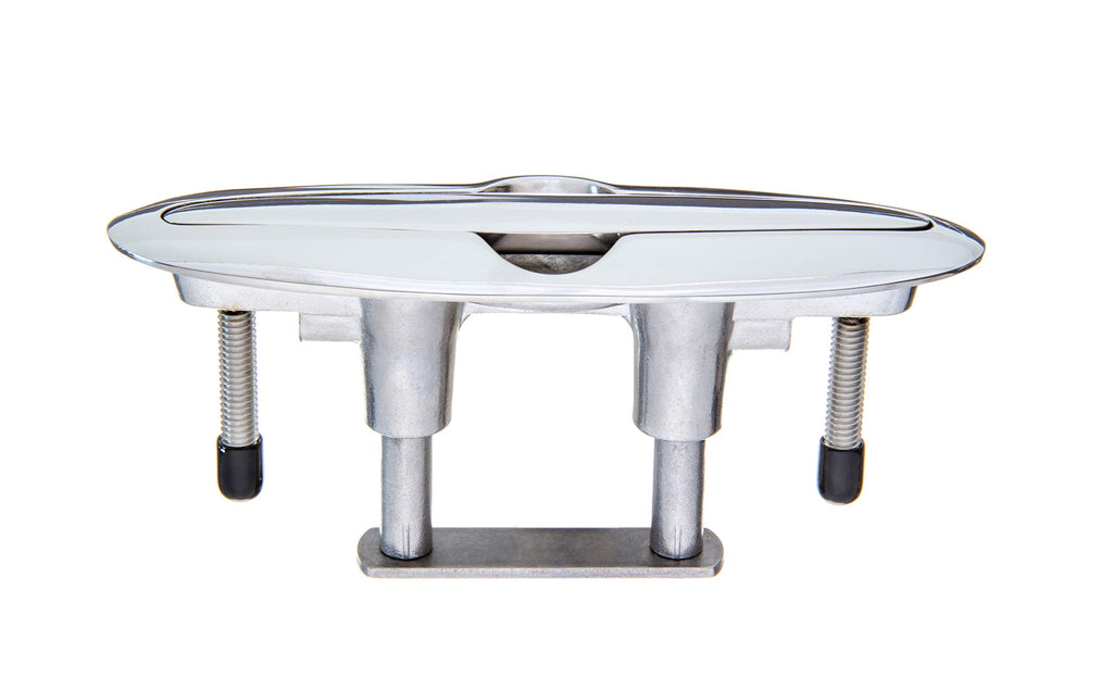 Attwood 66516-1 Retractable Low-Profile Stainless Steel Marine Boat 7-Inch Neat Cleat (66516-7)
