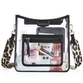 Missnine Clear Crossbody Bags for Women Stadium Approved Clear Purse for Concert Transparent Plastic Bag with Guitar Strap