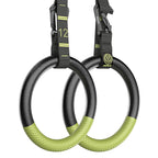 Gymnastic Rings With Adjustable Straps, Quolix Non-Slip Pull Up Rings With Straps, 1300Lbs Exercise Rings With Straps For Home, 