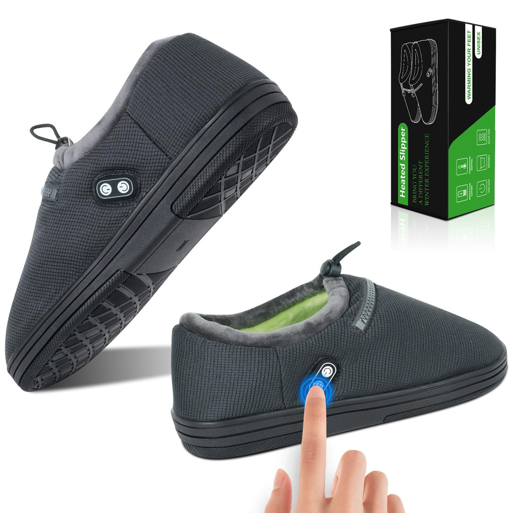 Foot Warmer, Electric Foot Warmer With 5000Mah Battery, Heated Slippers Women Men, Heated Foot Warmer With Smart Dual Independen
